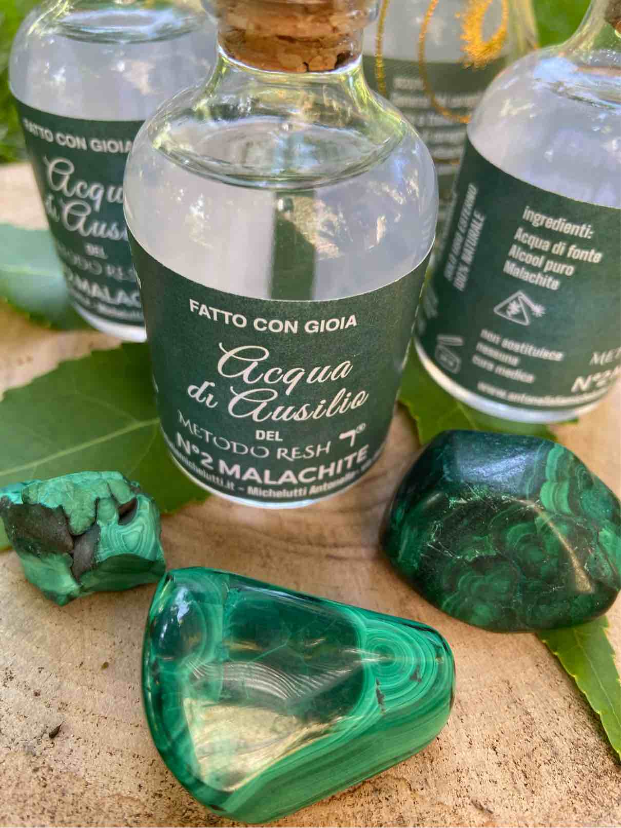 Acqua di Ausilio del metodo resh malachite